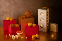 White Lotus Seed Paste with Double Egg Yolks Mooncake (Low Sugar - 4 Pieces Per Box)